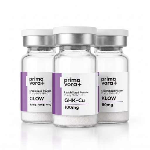 Cellular Senescence Research Stack — GHK-Cu 100mg + Glow-70 + KLOW-80 Peptides