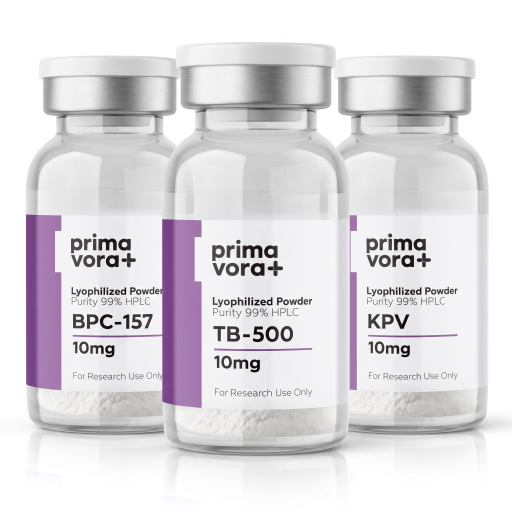 Three-Compound Matrix Research Kit — BPC-157 10mg + TB-500 10mg + KPV 10mg Peptides