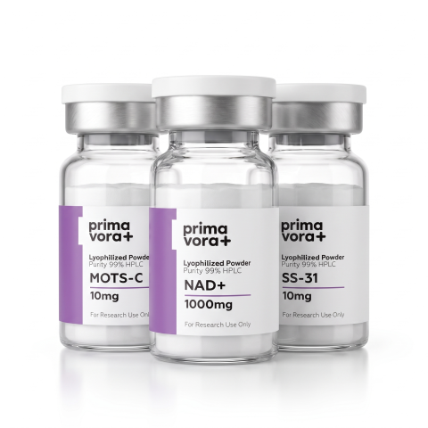 Cellular Aging & Senescence Research Kit — NAD⁺ 1,000mg + MOTS-C 10mg + SS-31 10mg Peptides - Thumbnail