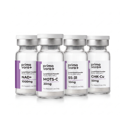 Advanced Cellular Aging & Senescence Research Kit — NAD⁺ 1,000mg + MOTS-C 30mg + SS-31 10mg + GHK-Cu 50mg Peptides - Thumbnail