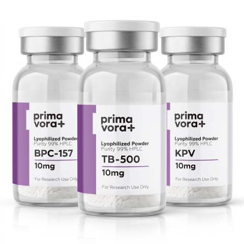 Three-Compound Matrix Research Kit — BPC-157 10mg + TB-500 10mg + KPV 10mg Peptides - Thumbnail