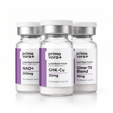 GHK-Cu 50mg + NAD+ 500mg + Glow-70 Blend 70mg Research Kit — Cosmetic Peptides - Thumbnail