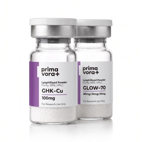 Dermal Matrix Research Kit — GHK-Cu 100mg + Glow-70 Peptides - Thumbnail