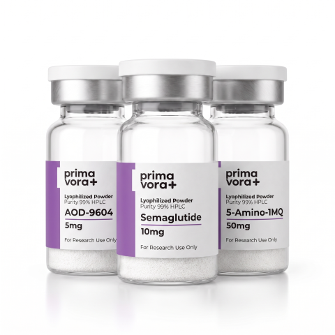 GLP-1 SM 10mg + AOD-9604 5mg + 5-Amino-1MQ 50mg Research Kit — Metabolic Peptides - Thumbnail