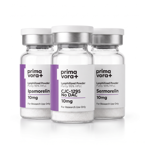 CJC-1295 w/o DAC 10mg + Ipamorelin 10mg + Sermorelin 10mg Research Kit — GH Secretagogue Peptides - Thumbnail