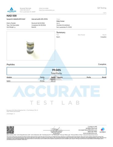 GHK-Cu 50mg + NAD+ 500mg + Glow-70 Blend 70mg Research Kit — Cosmetic Peptides - Lab Report 1